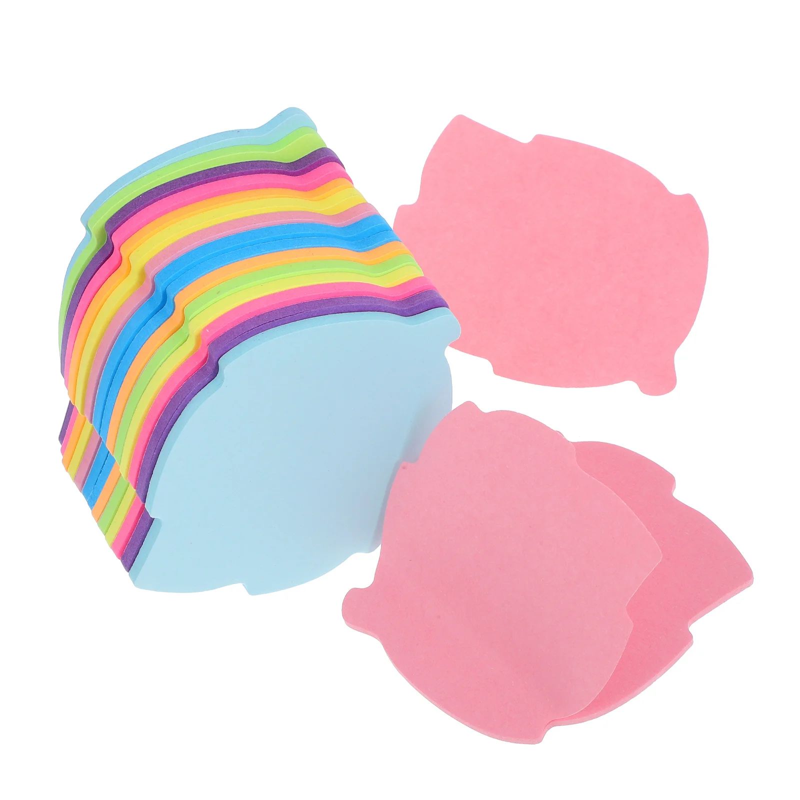 16 قطعة من وسادات مذكرة الفلورسنت الملونة ذاتية اللصق على شكل أوراق شجر للمكتب والمدرسة والمنزل والمفكرة القابلة للإزالة اللطيفة #5