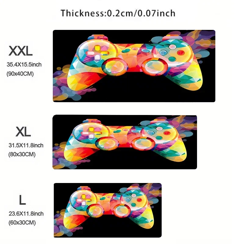 لوحة الماوس ملحقات الألعاب دفتر سرعة الكمبيوتر الصغير ألعاب الكمبيوتر لوحة المفاتيح حصيرة مكتبية ثلاثية الأبعاد أذرع التحكم في ألعاب الفيديو الديكور لوحة الماوس هدية