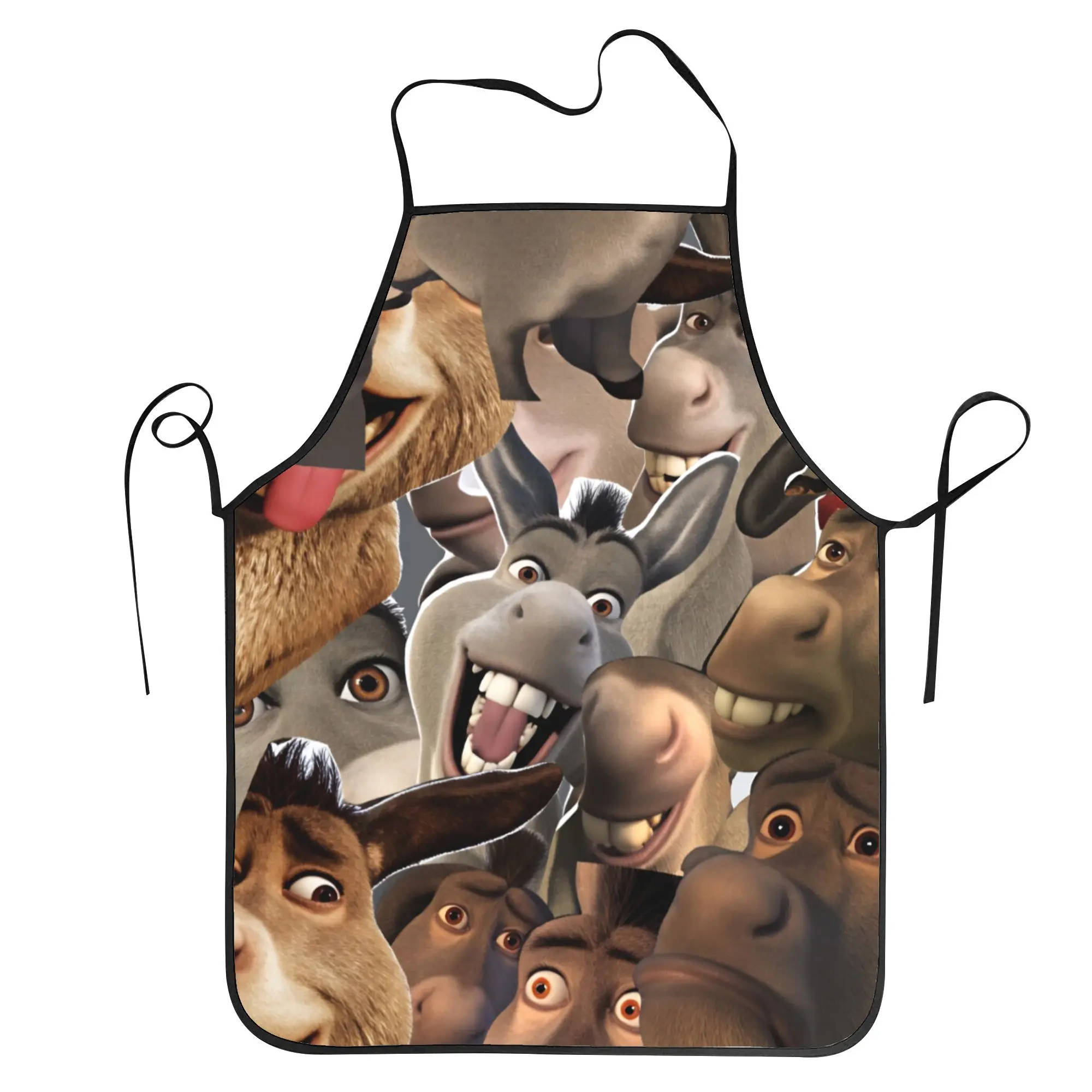 

Фартук с принтом Donkey Meme, модные фартуки для взрослых, аксессуары для дома и кухни, без карманов