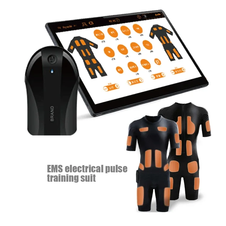 8 Channels 20 Electrodes Ems Suits Electro-Stimulation Enhance Muscle Relaxation Massage Training Body Fat Reduction