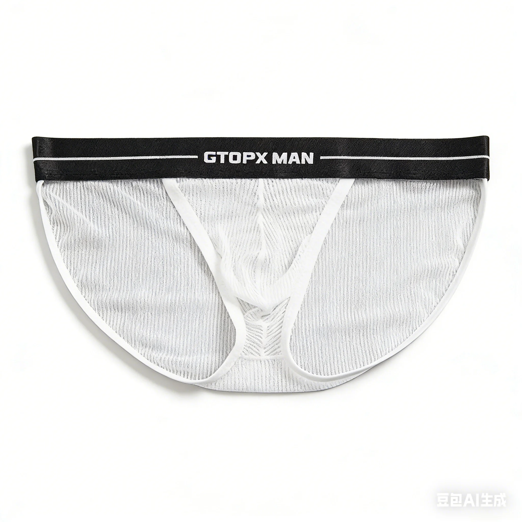 

Мужские трусы-брифы с эффектом объема, полосатые, из ледяного шелка, прозрачные, сетчатые, эротические, с низкой посадкой, с U-образным выпуклым карманом, сексуальное нижнее белье, прозрачные, для повседневной носки