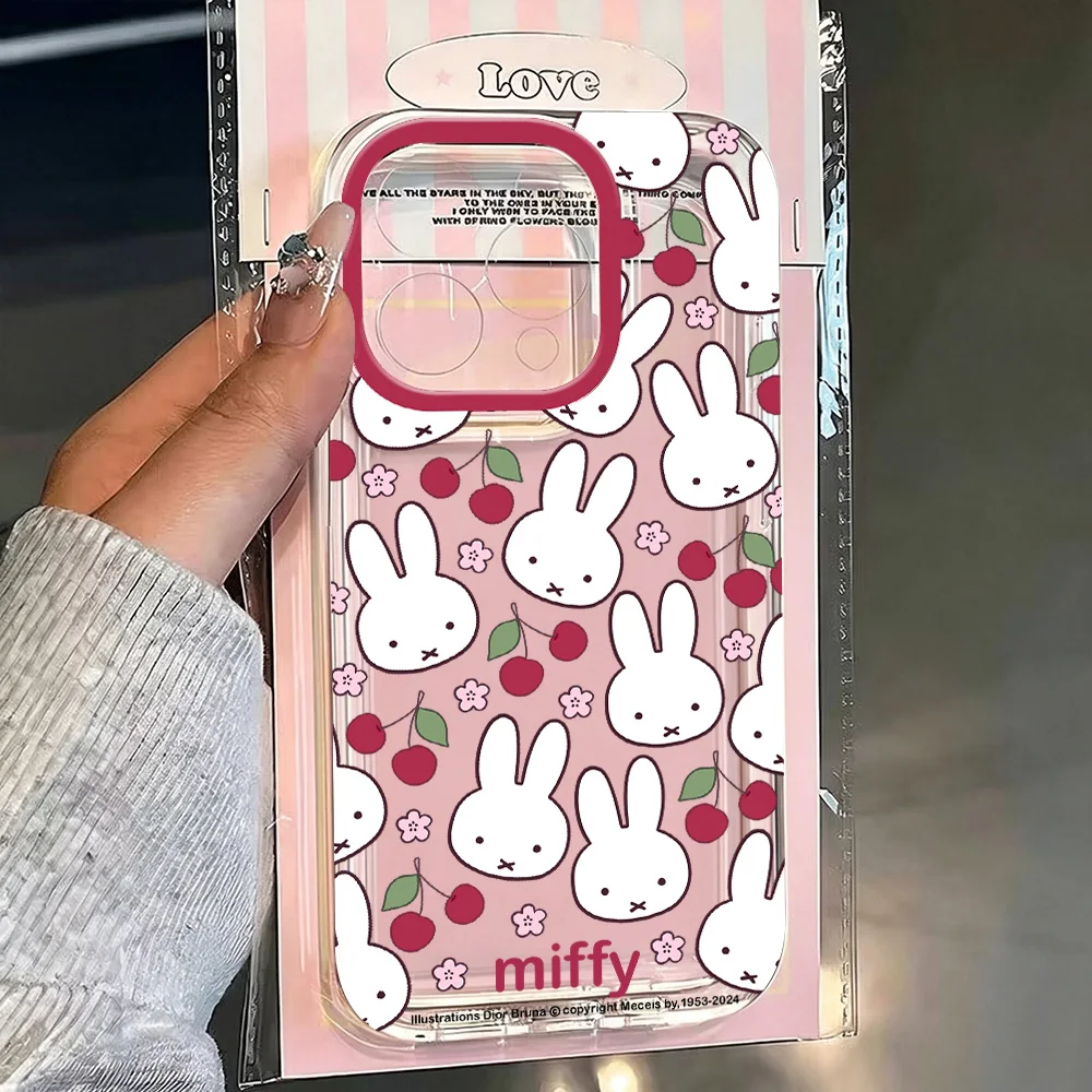 Cute Cartoon Rabbit New Phone Case For Samsung Galaxy S26 S25 S24 S23 S22 S21 S20 FE Note20 Edge Plus Ultra Lite 5G Clear Cover