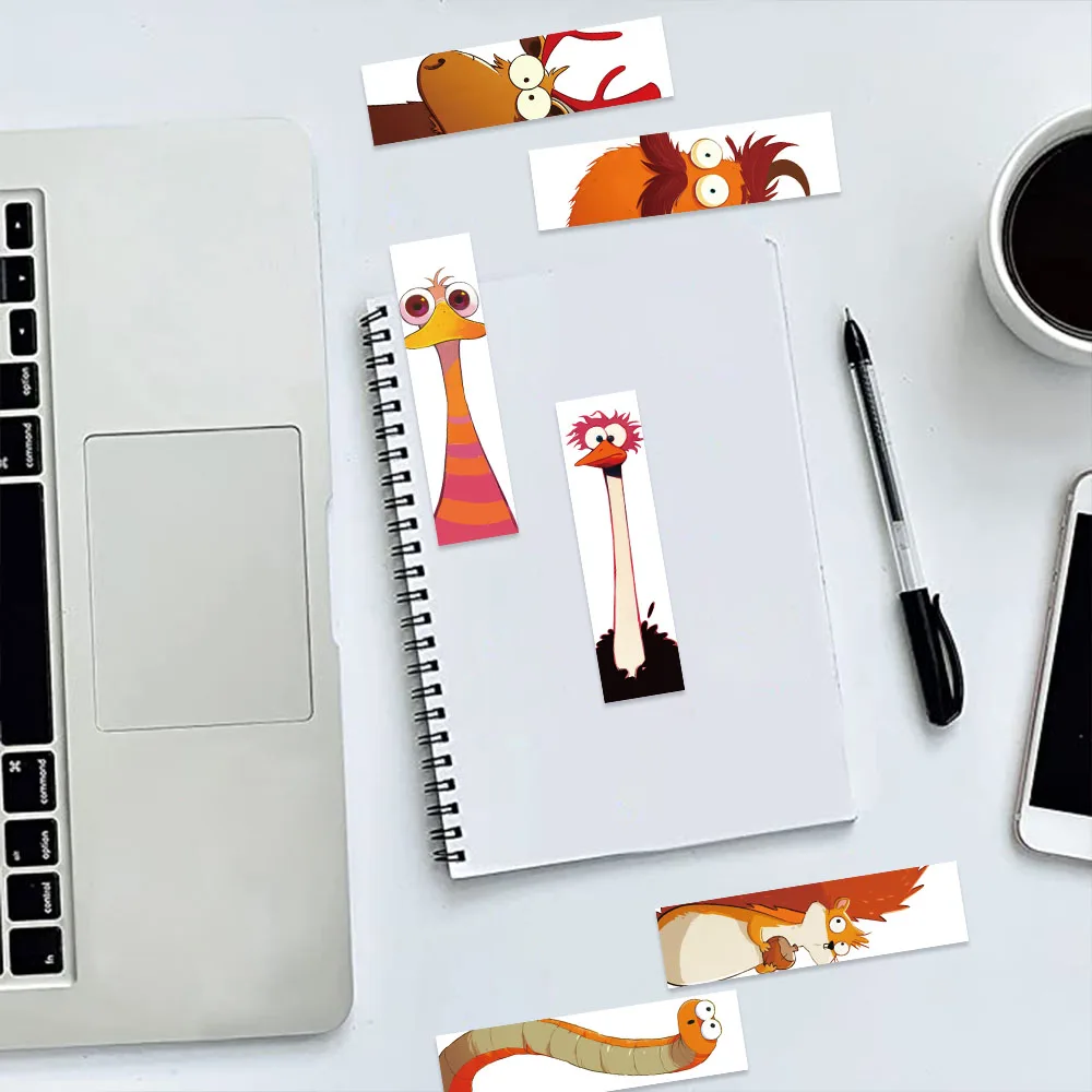 30 pezzi segnalibri animali divertenti studenti regali creativi segnalibri pagina fai da te pagine di lettura cartoni animati decorazione etichettatura libro