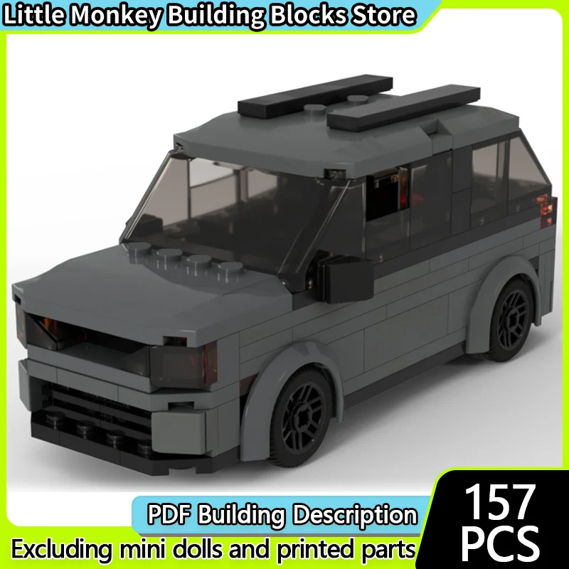 

Speed Racing Car Model MOC Building Bricks Classic City Sport Van Modular Technology Children Holiday Gifts Assemble Toys Suit