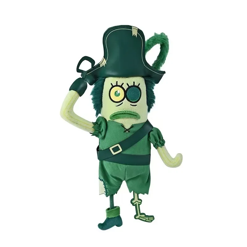 Kawaii Spongebob Pirate Plush Toys Lovely Patrick Star Stuffed Dolls Cute Companion Plush Toys Birthday Gift Plush Dolls