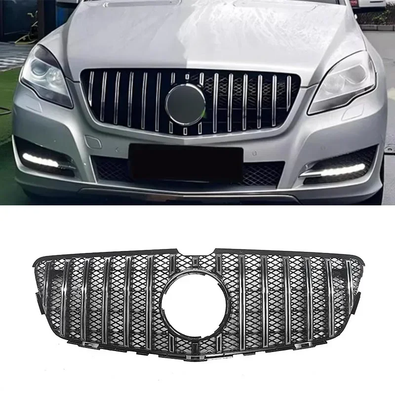 

New！ For Mercedes-Benz R Class W251 R300 R320 R500 R280 2010-2017 Front Bumper Grille Facelift Grills Upper Grill Upgrade GT Sty