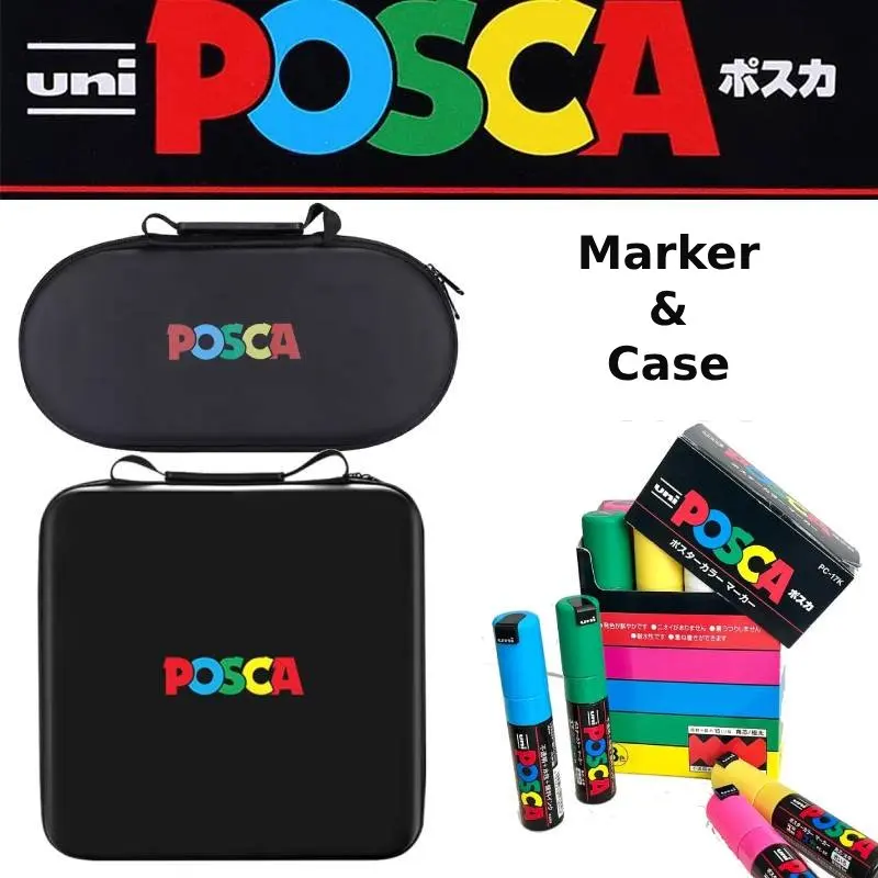 Posca Markers Pen or Organizer Storage Case Women's Makeup Brush Bag Multi-use Portable Multilayer Holder for Artist Art Student