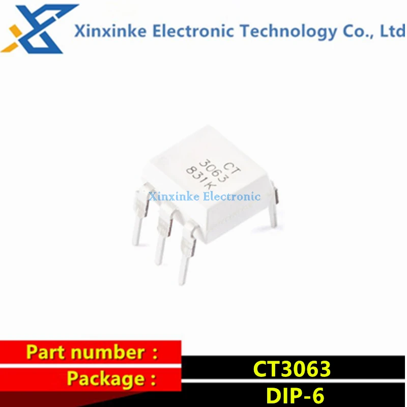 

20PCS CT3063 DIP-6 Zero-cross Optocoupler Chip