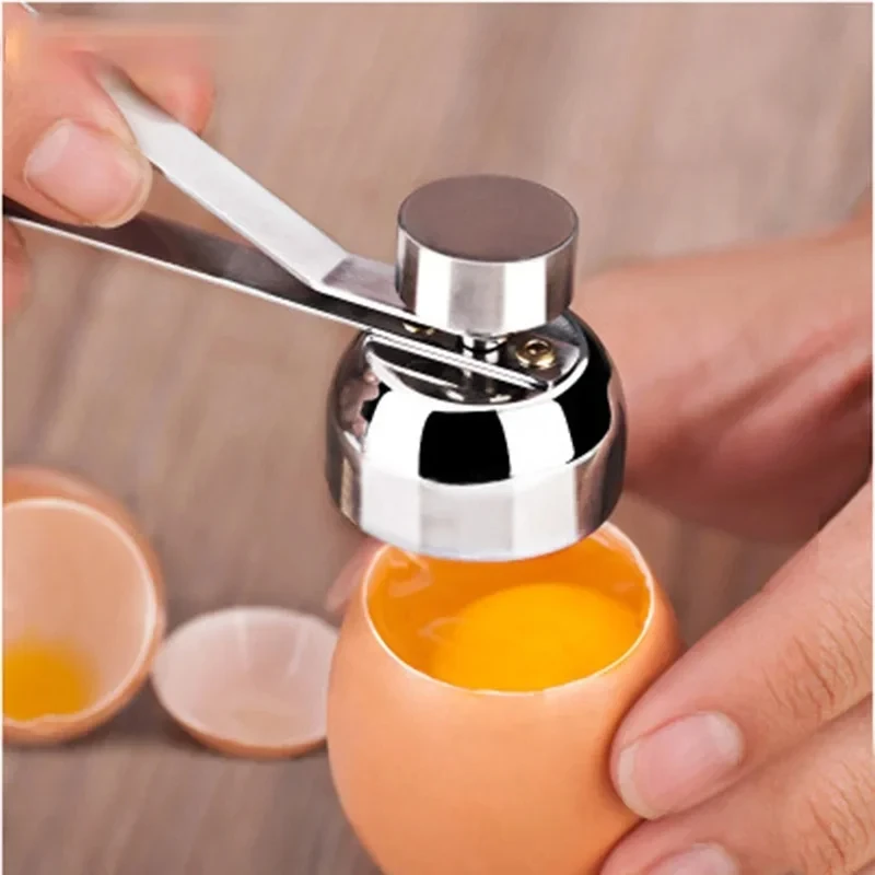 New Originality Stainless Steel Egg Shell Opener Eggshell Separator Household Single Head Egg Opener Kitchen Small Tool