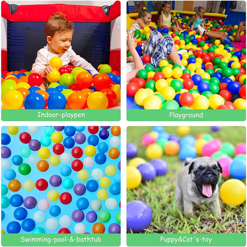 200 stücke Kinderspiel zeug Ocean Ball Gruben 5,5 cm im Freien bunte Weich wasser Pool Ocean Wave Ball stille Basketballs pielzeug für Kinder Geschenk