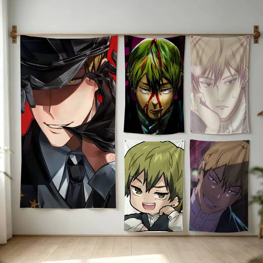 Zenin Naoya Flag Digital Printing Banner for Garage Wall Out Door Decoration