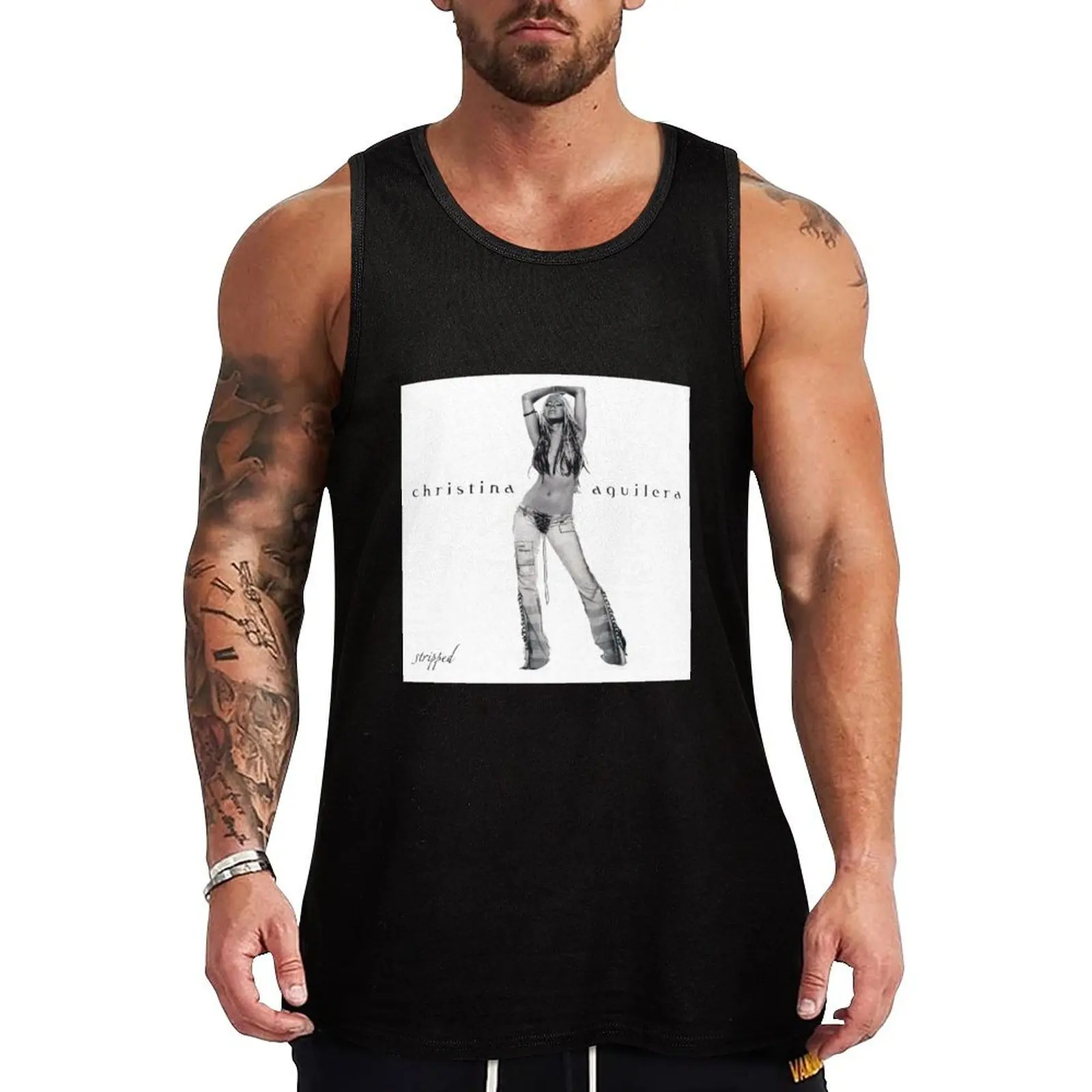 

Christina Aguilera Stripped Album Music Gift Album Art Tank Top men clothings men gym tops Men's clothes