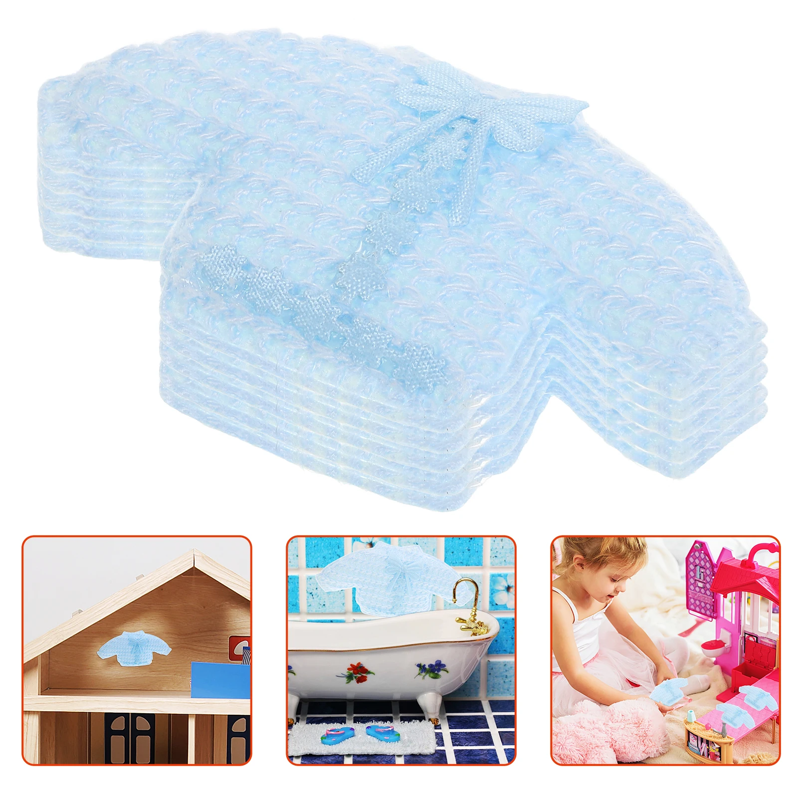 

12 Pcs Shower Decorations Stickers Boy Reveal Party Blue Make up Cloth Girl Scrapbook