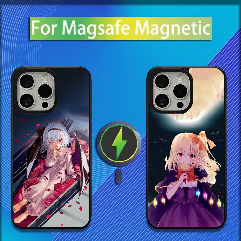 

T-TouHou Project Flandre Phone Case For iPhone 16,15,14,13,12,11,Plus,Pro,Max,Mini Magsafe Magnetic Wireless Charging