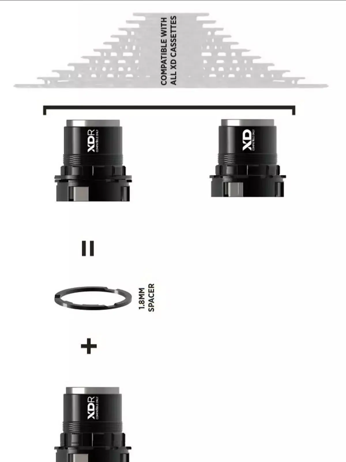 AliExpress yumaj NEW ZRACE DT SWISS XD / XDR Freehub for 12 Speed MTB for DT SWISS hub 240/350 DT-XDR-XD Freehub black 46g