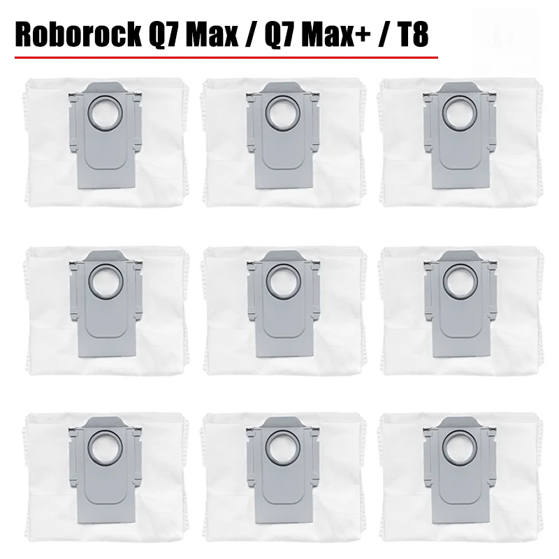 Acessórios Sacos de poeira Coletor Conjuntos Acessório Kit Peças De Reposição Para Roborock Q7 S7 MAXV Ultra Q7 MAX + T8 S8 + G20 Aspirador