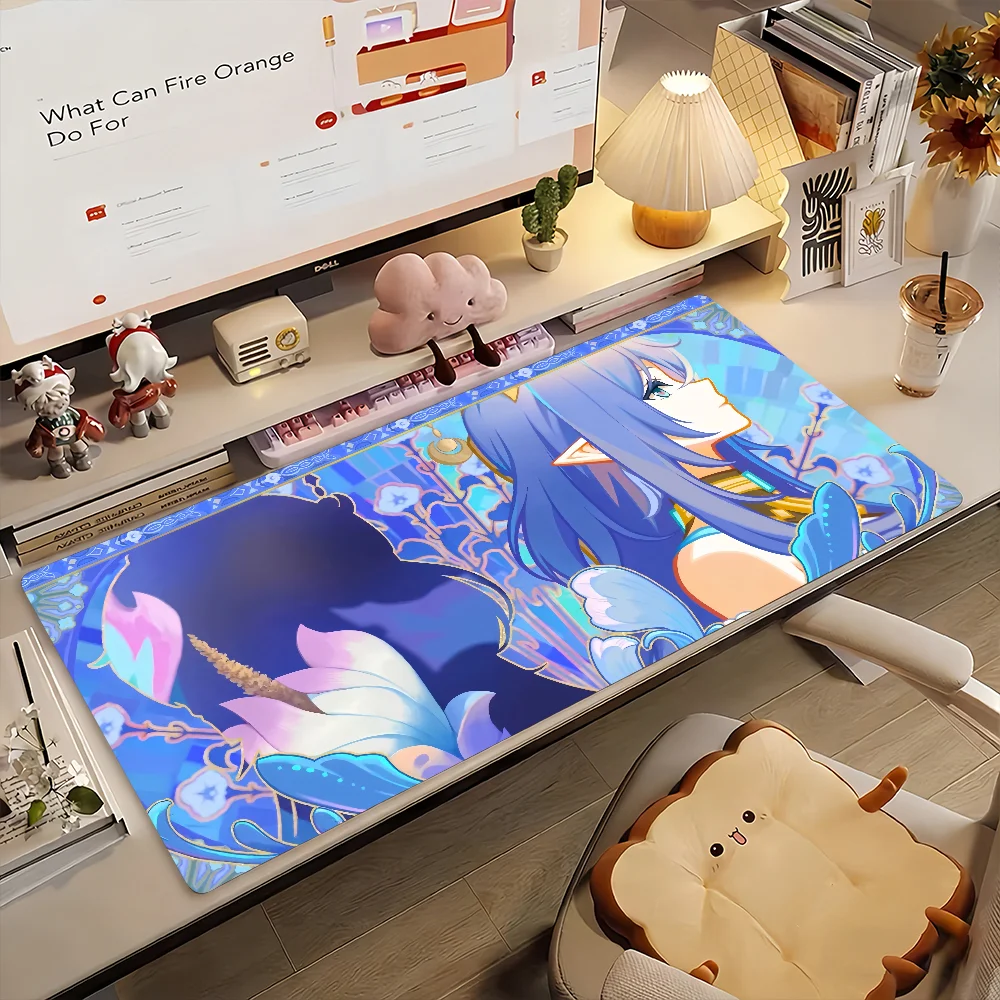 

Game Genshin Impact Lauma Mouse Pad Non-slip Rubber Gamer Balance Computer Mat Decoracion Deskmat Laptop Office Large