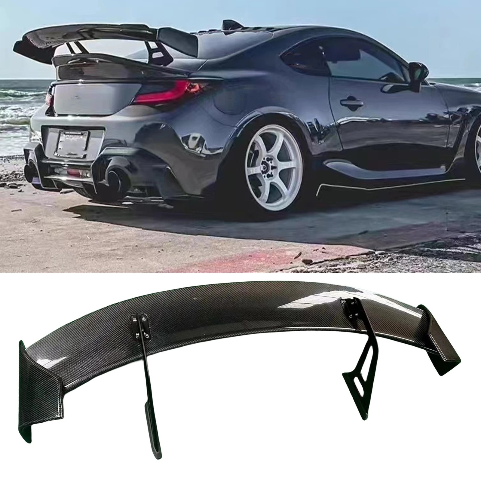 

Rear Trunk Lid Spoiler Wing For Subaru BRZ Toyota GR86 2022-2024 Real Carbon Fiber Tailgate Splitter Lip