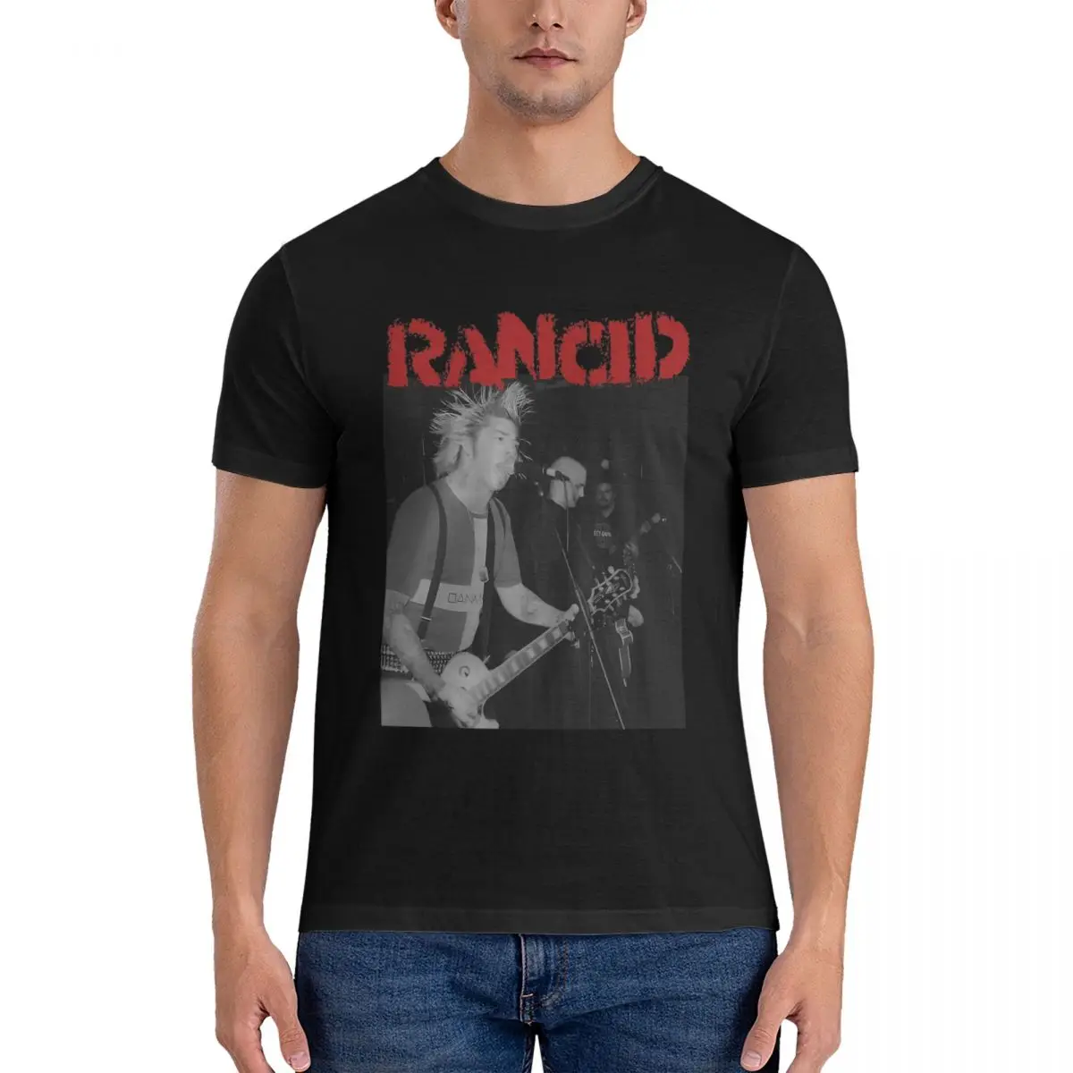 Rancid Essential T-Shirts Men R-Rancid Rock Band5 Vintage Pure Cotton Tee Shirt Crew Neck Short Sleeve TShirts Gift Idea Clothes