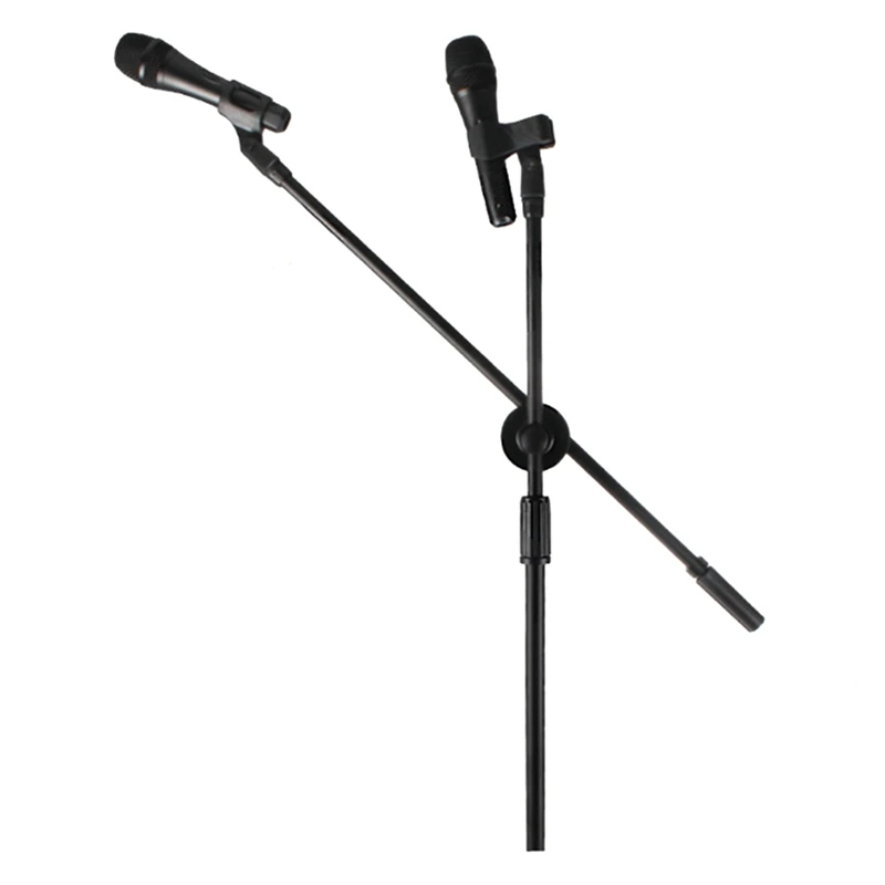 Microphone Holder Professional Swing Boom Floor Stand Mic Stand Ajustable Stage Tripod Metal Swing Boom