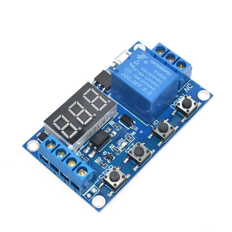 1 Channel 5V Relay Module Time Delay Relay Module Trigger OFF / ON Switch Timing Cycle 999 minutes for Relay Board Rele