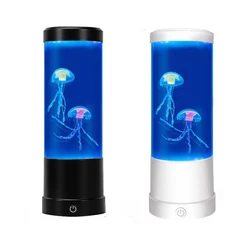 Jellyfish Lamp LED Night Light Remote Control Color Changing Home Decoration Lights Aquarium Birthday Gift for Kids USB Charging