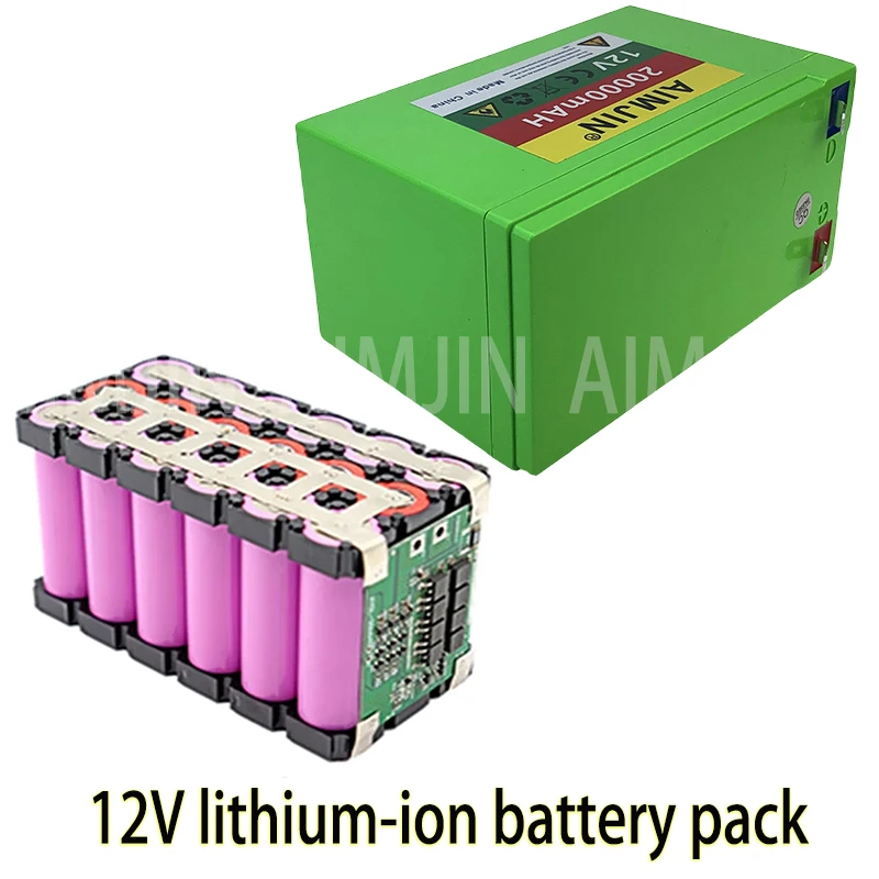 New 12V20AH 18650 3S6P built-in high current 20A rechargeable lithium battery pack for electric vehicle spray battery+3A charger