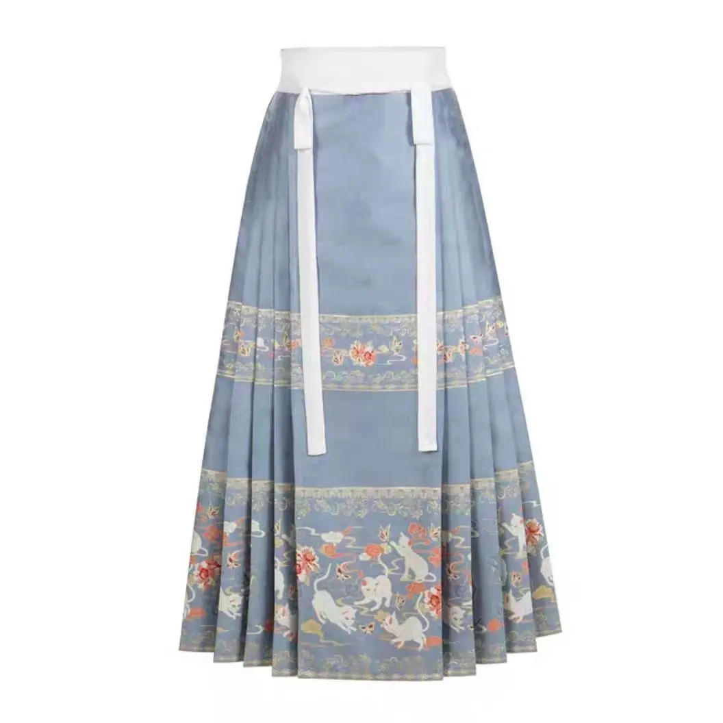 تنورة Hanfu Mamian سلالة يولي مينغ الوقوف طوق معطف طويل المرأة زي الزفاف مجموعة كاملة 2025 جديد #5