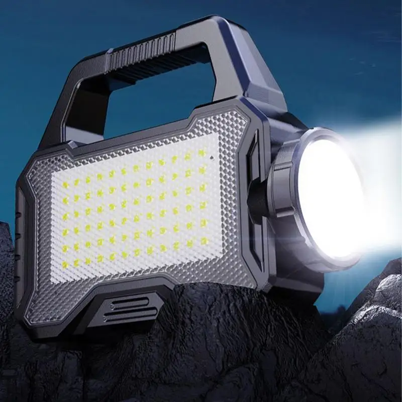 Solar Power Flashlight Bright Flashlight LED Work Light Torch Flash Lights Survival Gear Waterproof Rechargeable Lantern with 3