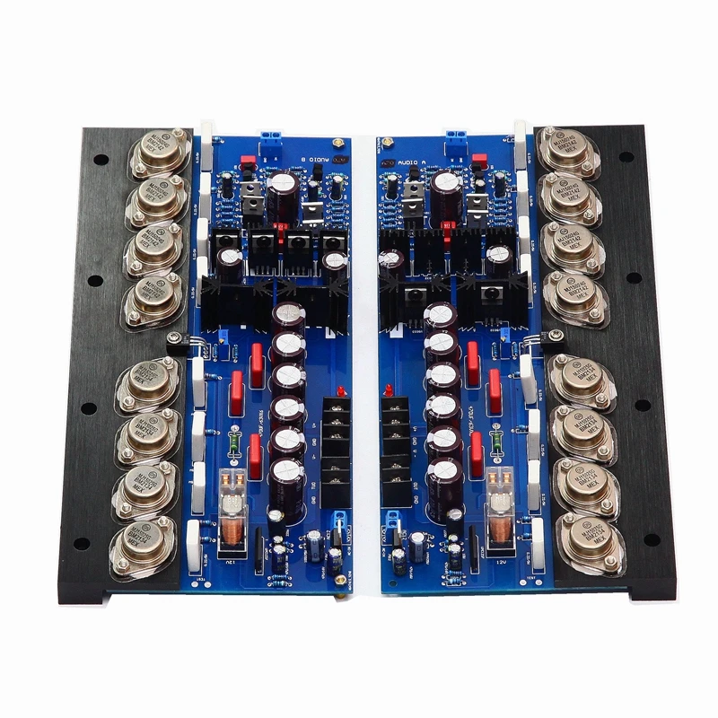 

Field Effect IRF9610 IRF610 Push Gold Seal ON MJ15024 MJ15025 Tube 400W *2 2.0 Channel Class AB Stereo Audio Amplifier Board