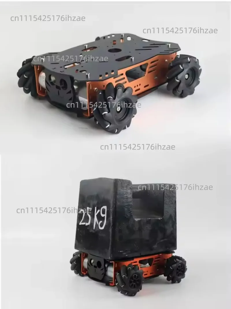 10-25Kg Load RC Tank Robot with Mecanum Wheels, Arduino DIY Kit 12V Encoder Motor PS2 Programmable for Robotics