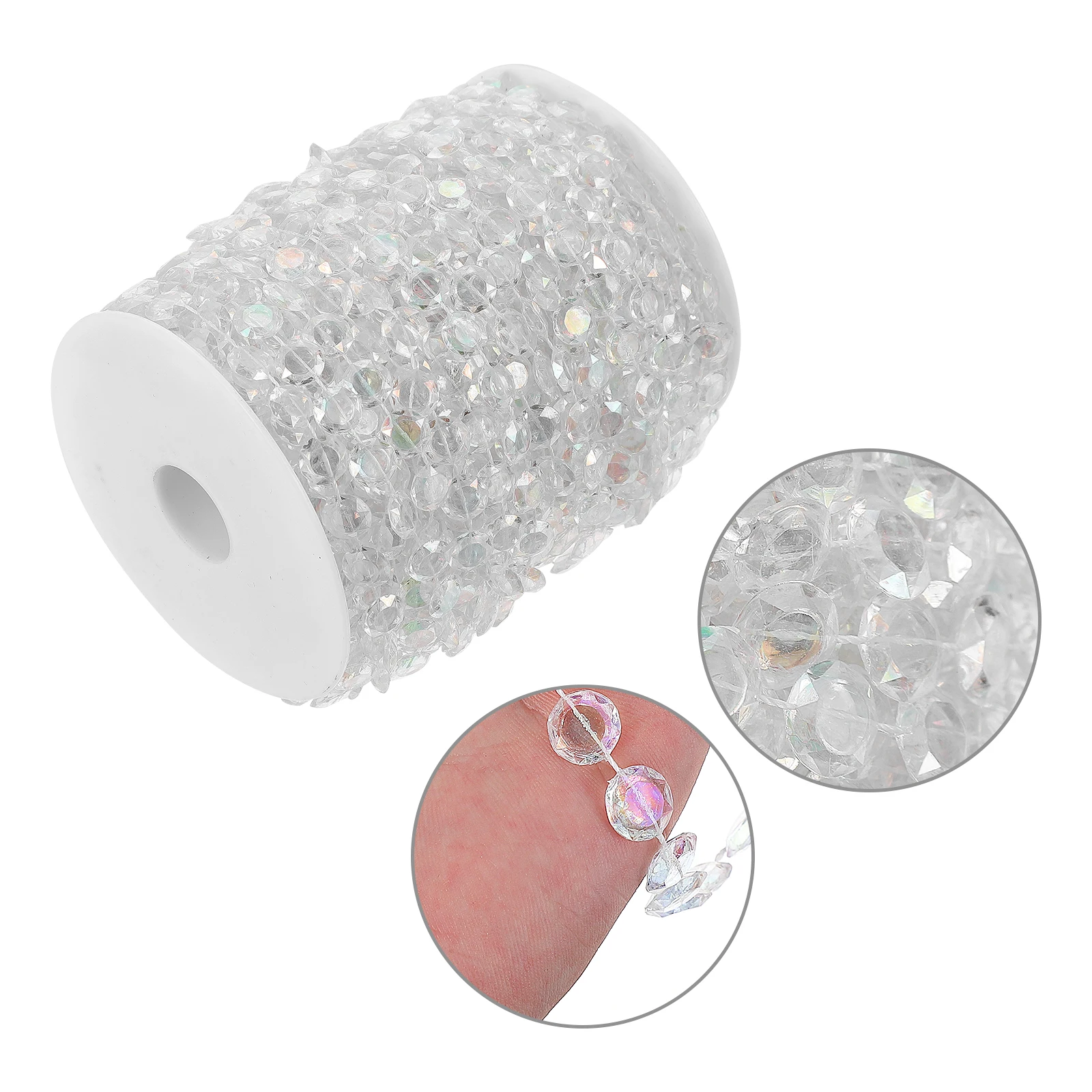 

Acrylic Bead 30m Christmas Decorations Stage Photo Prop Hanging Flying Saucer Line Beads Durability Sturdy DIY Party
