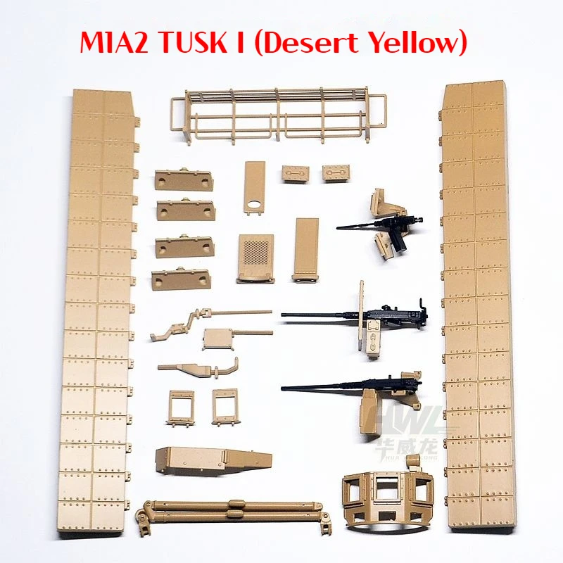 1/16 Henglong trąbka M1A2 czołg TUSK zbroja metalowy zestaw typ II dekoracyjny wygląd zmodyfikowane części