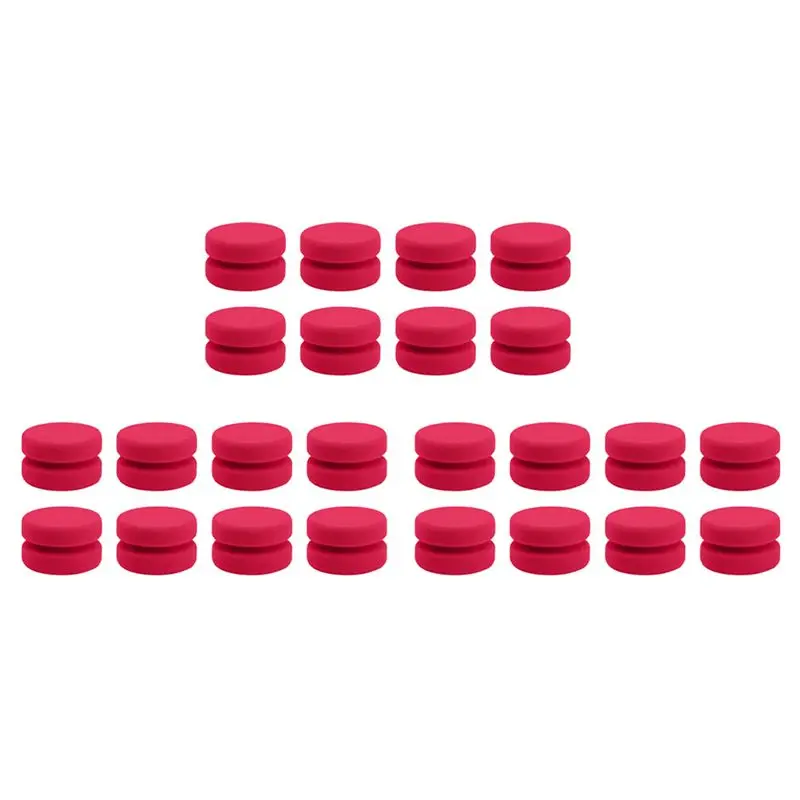 x64a-24-pack-paint-sponge-applicator-detail-sponge-paint-round-wax-applicator-tire-shine-applicator-red