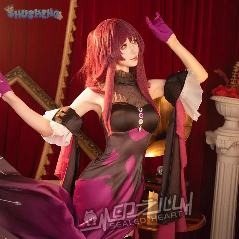

Honkai: Star Rail Kafka Concert Dress Game Suit Elegant Uniform Cosplay Costume Halloween Party Role Play Women sexy Outfit