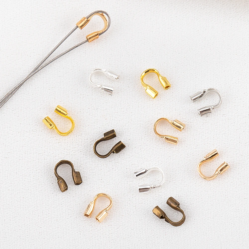 100 pz 200 pz Filo di Rame Guardia Guardiano Protezioni Loop a Forma di U Catenacci Connettore 4.5x4mm per Gioielli FAI DA TE Che Fanno Accessori