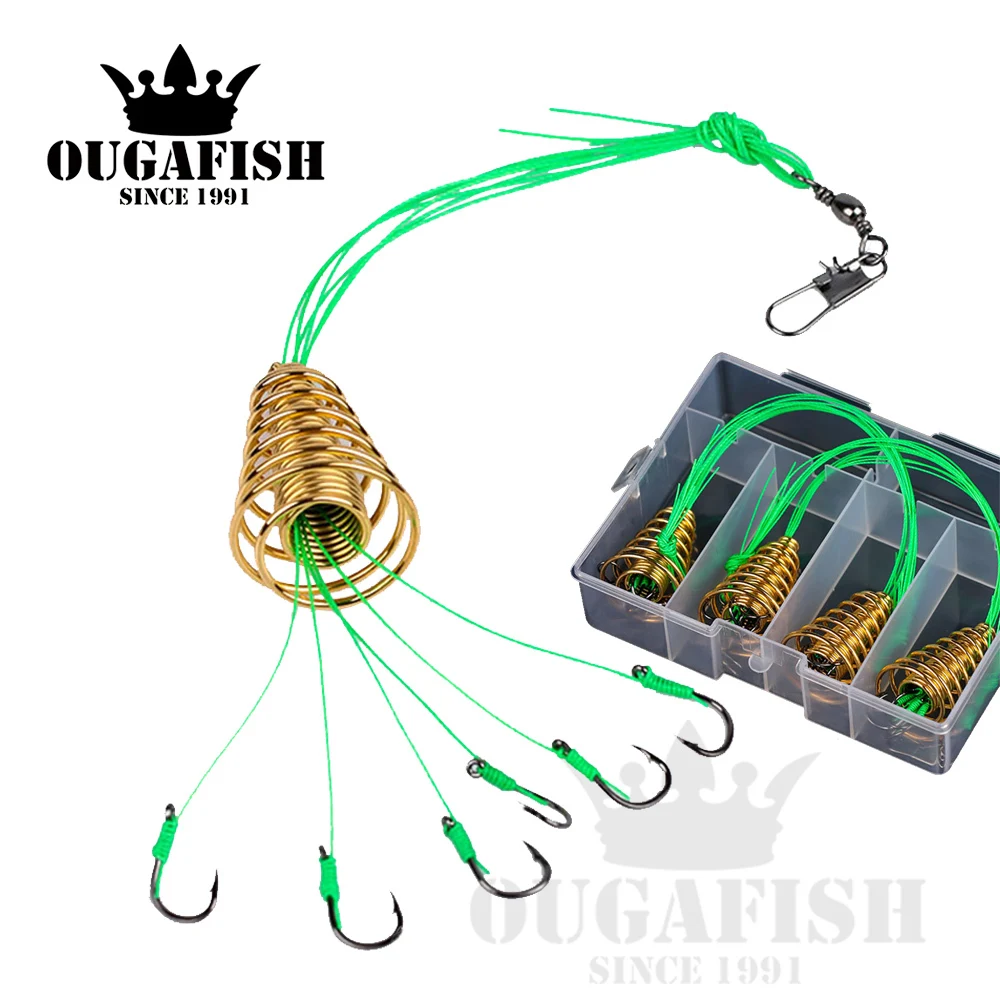 

Fishinghook 4pcs/lot Explosion Water Monsters Hook Stainless Steel Springs Accesorios De Pesca Carpe Leurre Carnassier Equipment