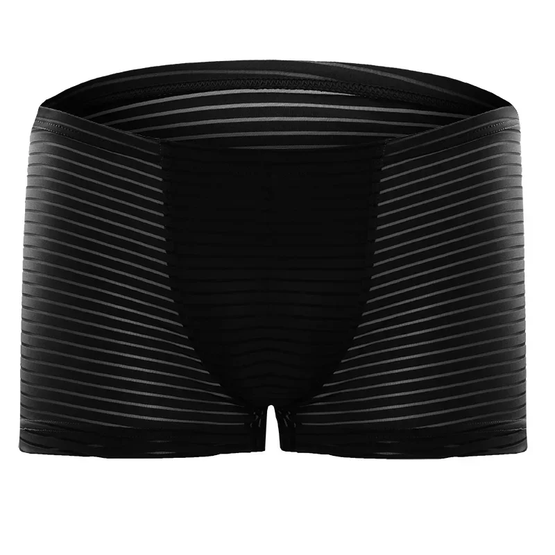 Jugendliche Dünne Transparente Sexy Herren Eisseide Unterhose Atmungsaktive Einteilige Boxershorts Boxer-Unterteil