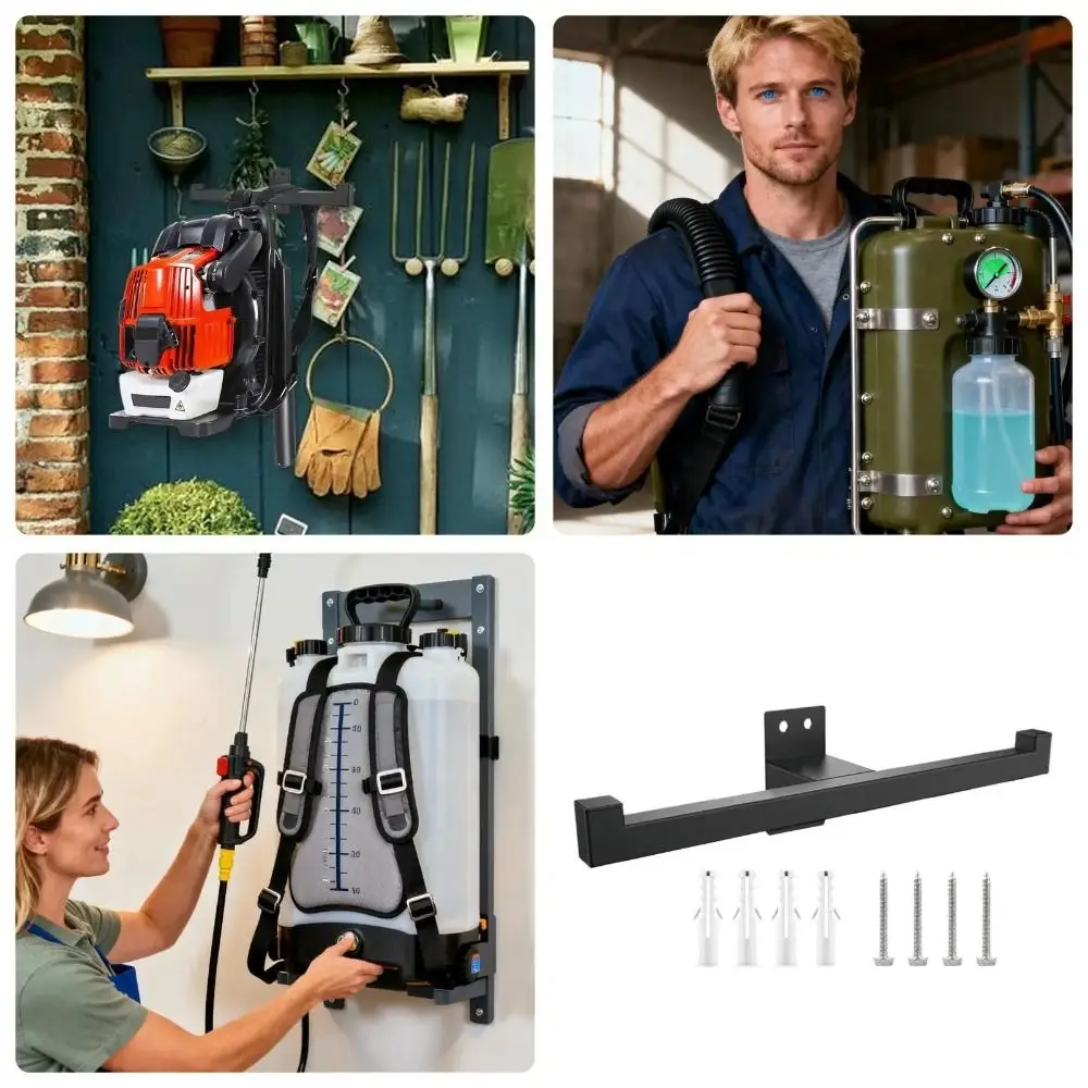 Wall Mounted Wall Mount Storage Rack Stable Solution Convenient Storage Leaf Blower Bracket Secure Hanging Durable Use