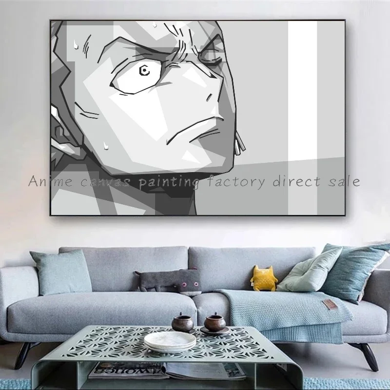 Póster HD de Lufei Robin de One Piece de Anime Bandai de Japón, adecuado para MANGO de vino, decoración de pared de sala de estar del hogar, pintura en lienzo