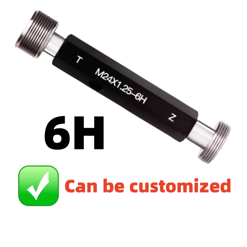 6H M25-M29.5 Thread Gage Metric Fine Thread Plug Gauge High Quality wholesale 6H M25 M25.5 M26 M27 M28 M29 Measuring Tools 6H
