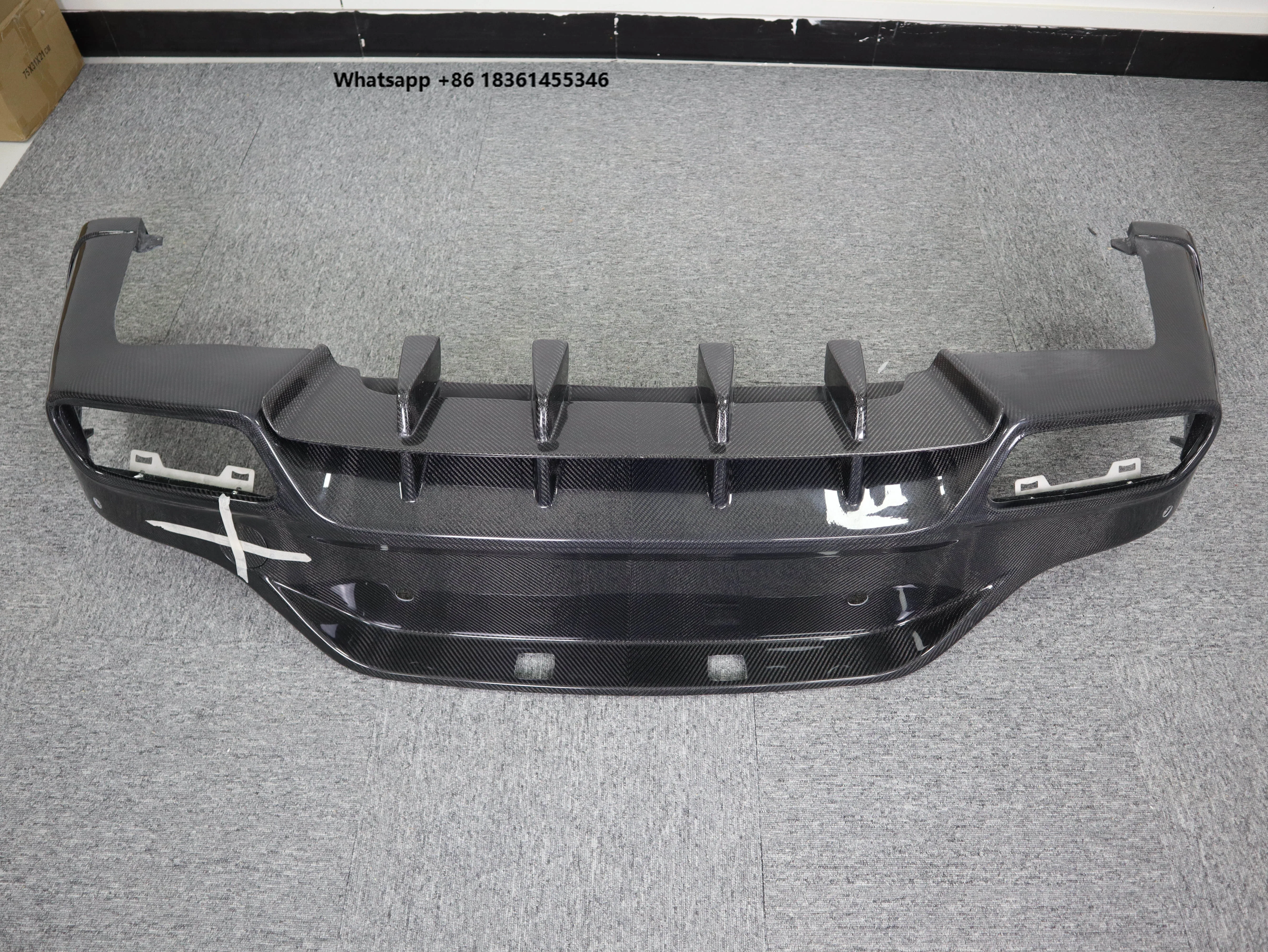 

For GLC COUPE 16-21 TOPCAR Style Carbon Fiber Car Bumpers Rear Diffuser