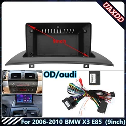 For 2006-2010 BMW X3 E85 9 inch Car Radio Android DVD Stereo audio screen multimedia video CD player frame cables Harness