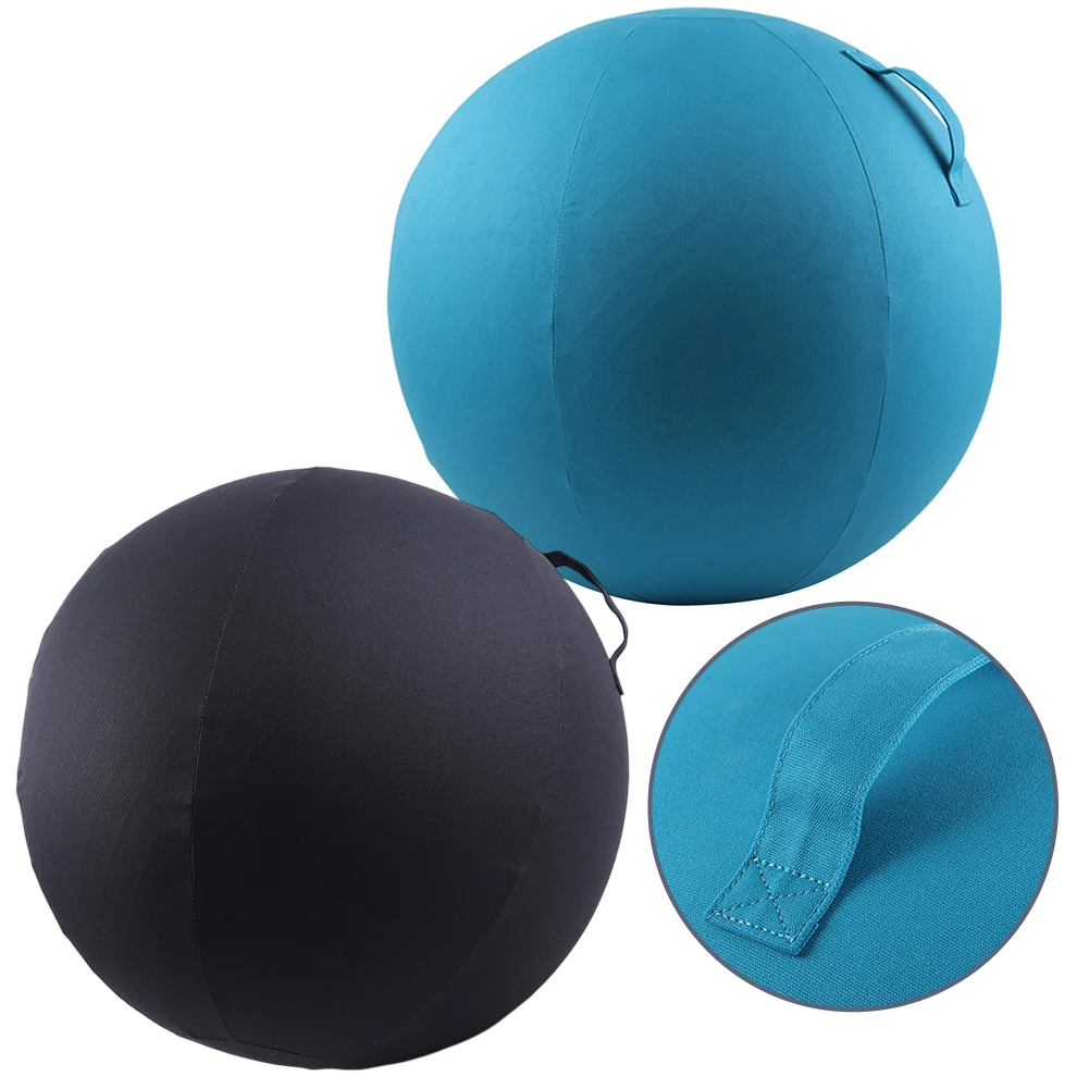 Anti-Slip Cotton Yoga Ball Cover Exercise Ball Cover 65cm Foldable Yoga Ball Protective Cover Sitting Ball Dustproof Protector