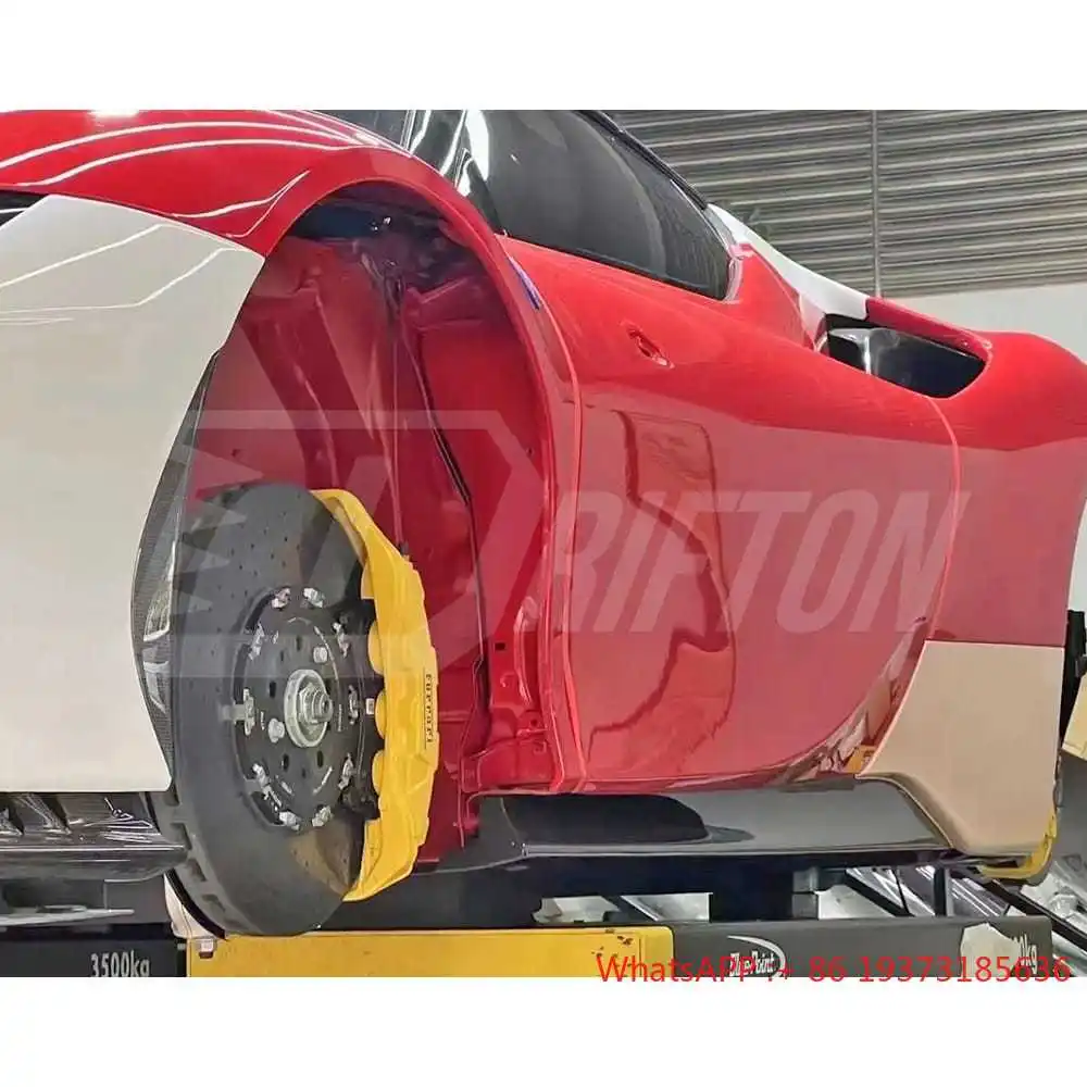 SF90 Full Dry Carbon Fiber Replace OEM Style Side Skirts for Ferrari SF90 Body Kit