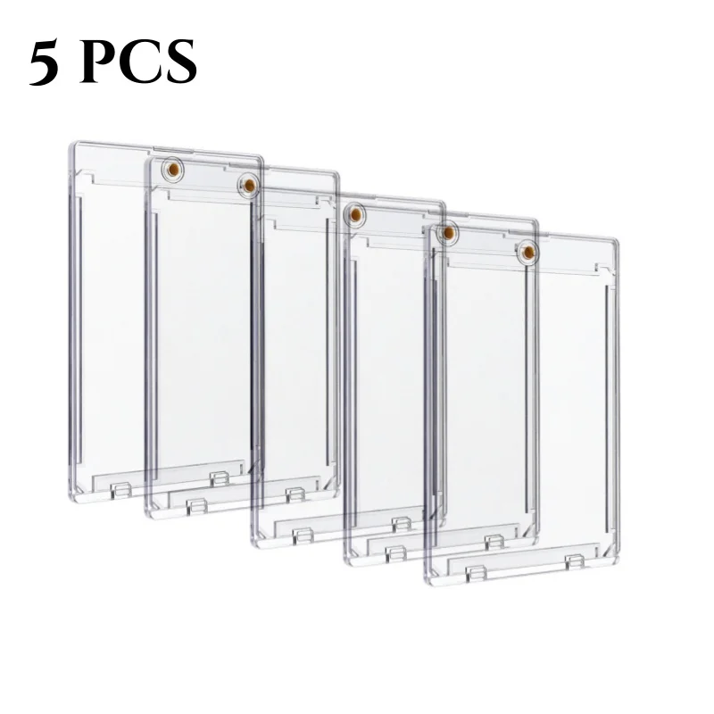 35PT Magnethalter Sammelkarten Protektoren Hartplastikhüllen Vitrine Pokemon Baseball Sport Standardkarte