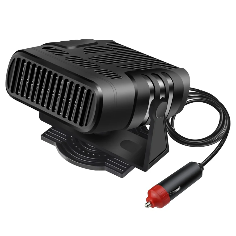 Portable Heating Cooling Fan Auto Car Heater Defroster Demister 200W Heater Windshield 360 Degree Rotation 24V