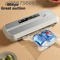 2025 110V/220V Food Vacuum Sealer Wet and Dry Dual-purpose Touch Household Vacuum Packaging Machine with Free 10pcs Vacuum Bags
