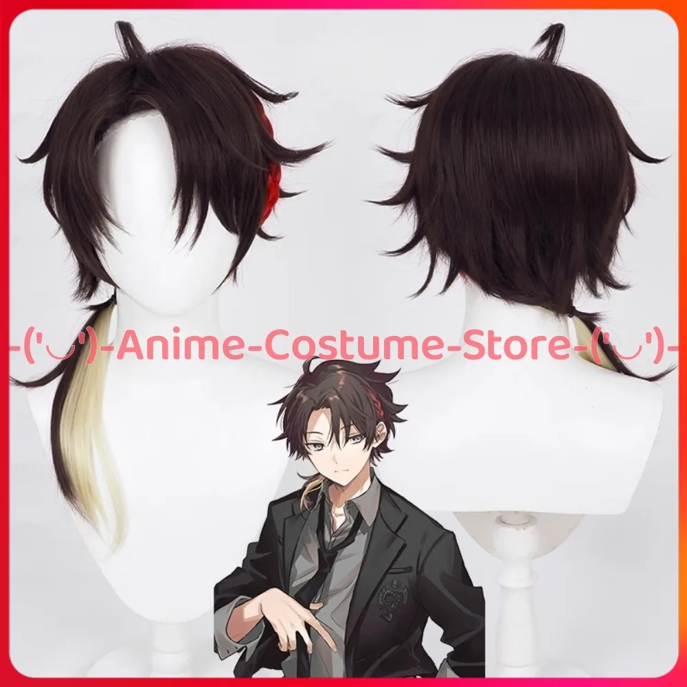 

NIJISANJI VTuber Saegusa Akina, парик для косплея, персонаж аниме, Хэллоуин, карнавальный костюм для вечеринки, парики, термостойкие синтетические волосы