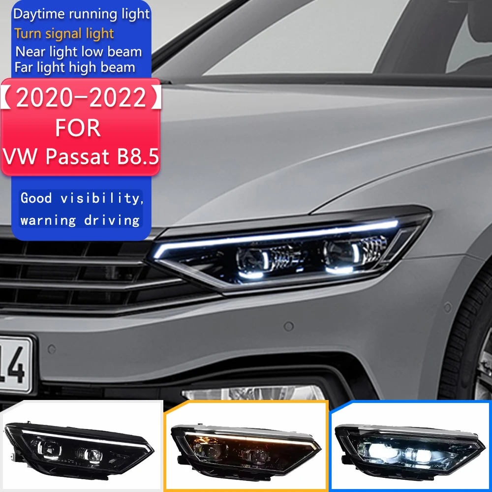 

Head Lamp for VW Passat B8.5 LED Headlight 2020-2022 Headlights B8.5 DRL Turn Signal High Beam Angel Eye Projector Lens